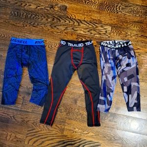 Lot of boys youth M leggings - perfect for baseball, lacrosse, soccer- YM